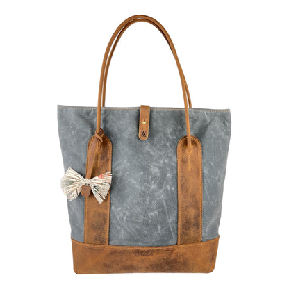 The "Funk Fusion" Tote in Azure
