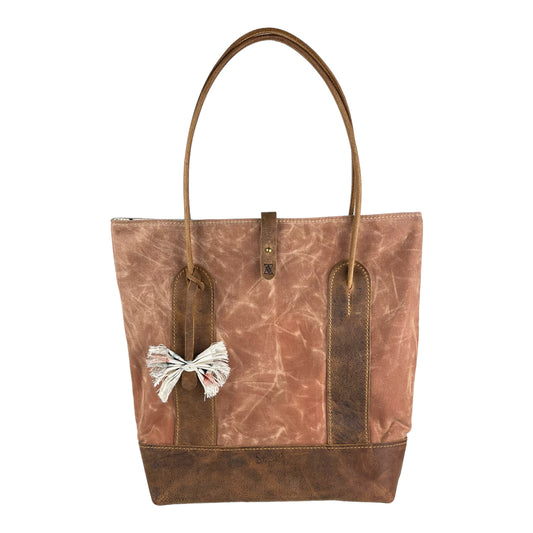 The "Funk Fusion" Tote in Burnt Sienna