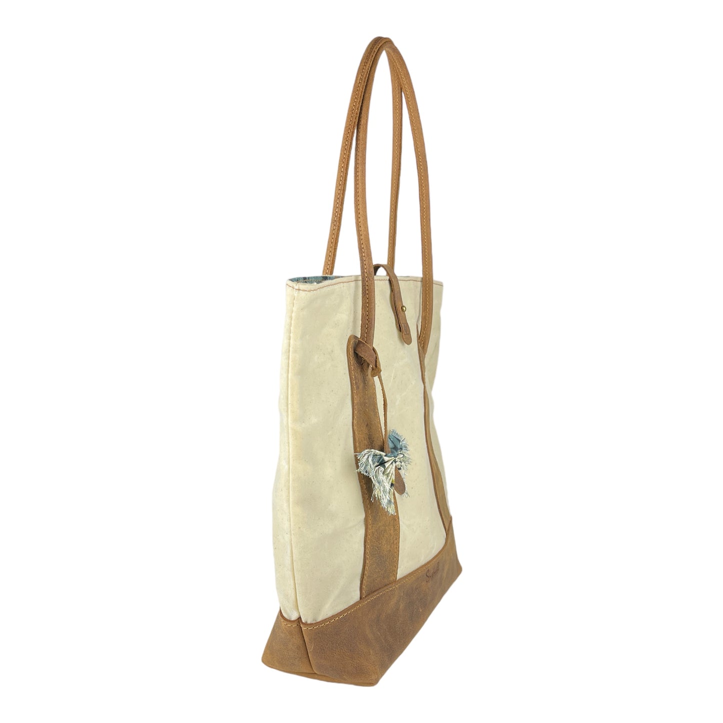 The "Funk Fusion" Tote in Natural Cotton