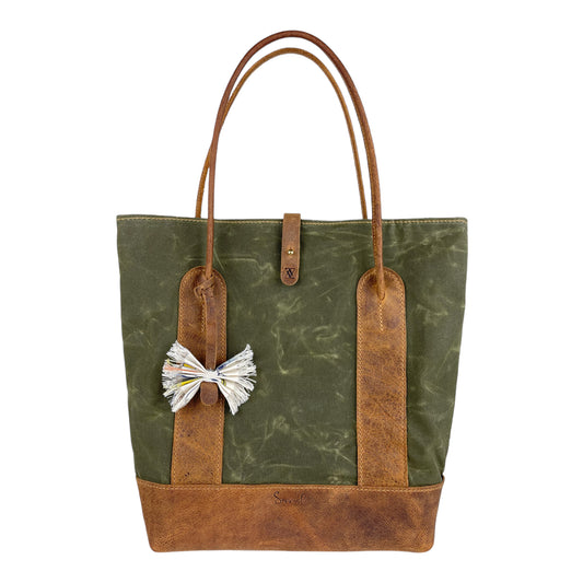 The "Funk Fusion" Tote in Olive