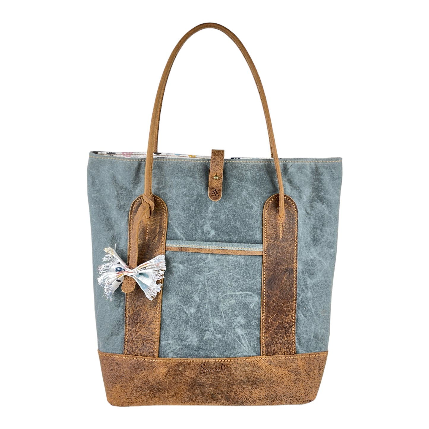 The "Funk Fusion" Tote in Azure