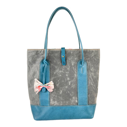 The "Funk Fusion" Tote in Italian Azure