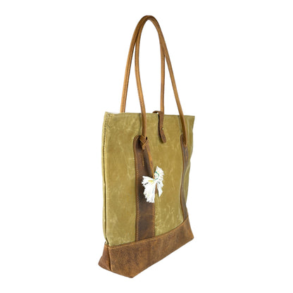 The "Funk Fusion" Tote in Mossy Sage